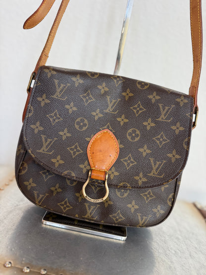 Pre-owned Authentic Louis Vuitton Saint Cloud GM Monogram Crossbody Bag