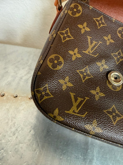 Pre-owned Authentic Louis Vuitton Saint Cloud MM Monogram Crossbody Bag
