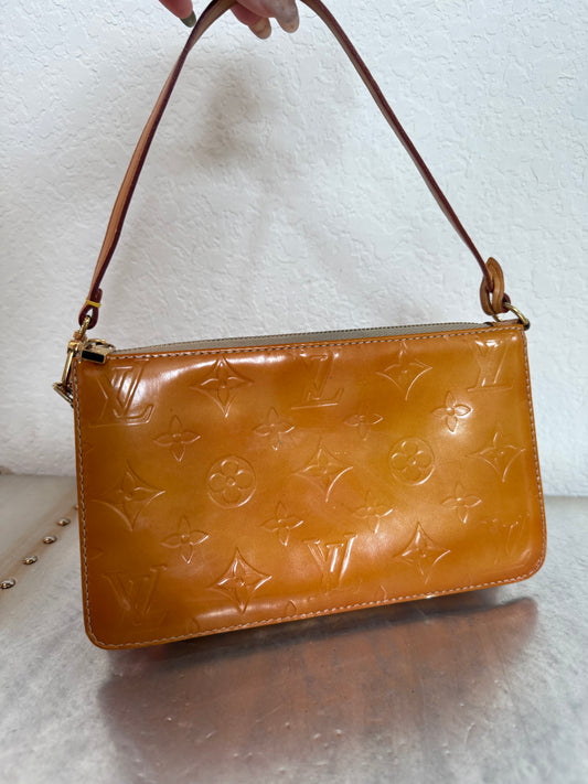 Pre-owned Authentic Louis Vuitton Vernis Lexington Pochette Handbag