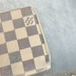 Pre-owned Authentic Louis Vuitton Damier Azur Zippy Long Wallet
