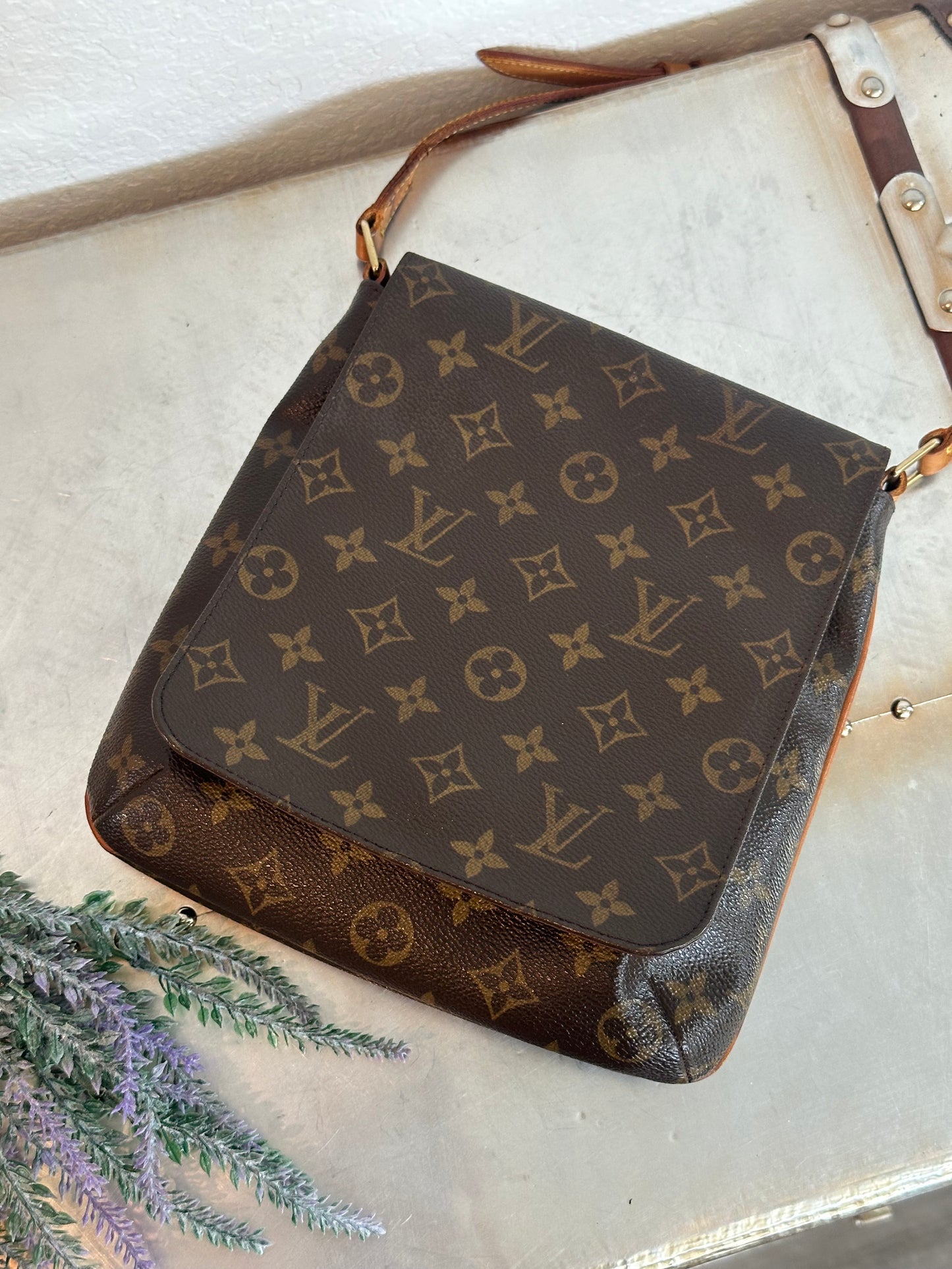 Pre-owned Authentic Louis Vuitton Musette Salsa Short Strap Monogram Shoulder Bag