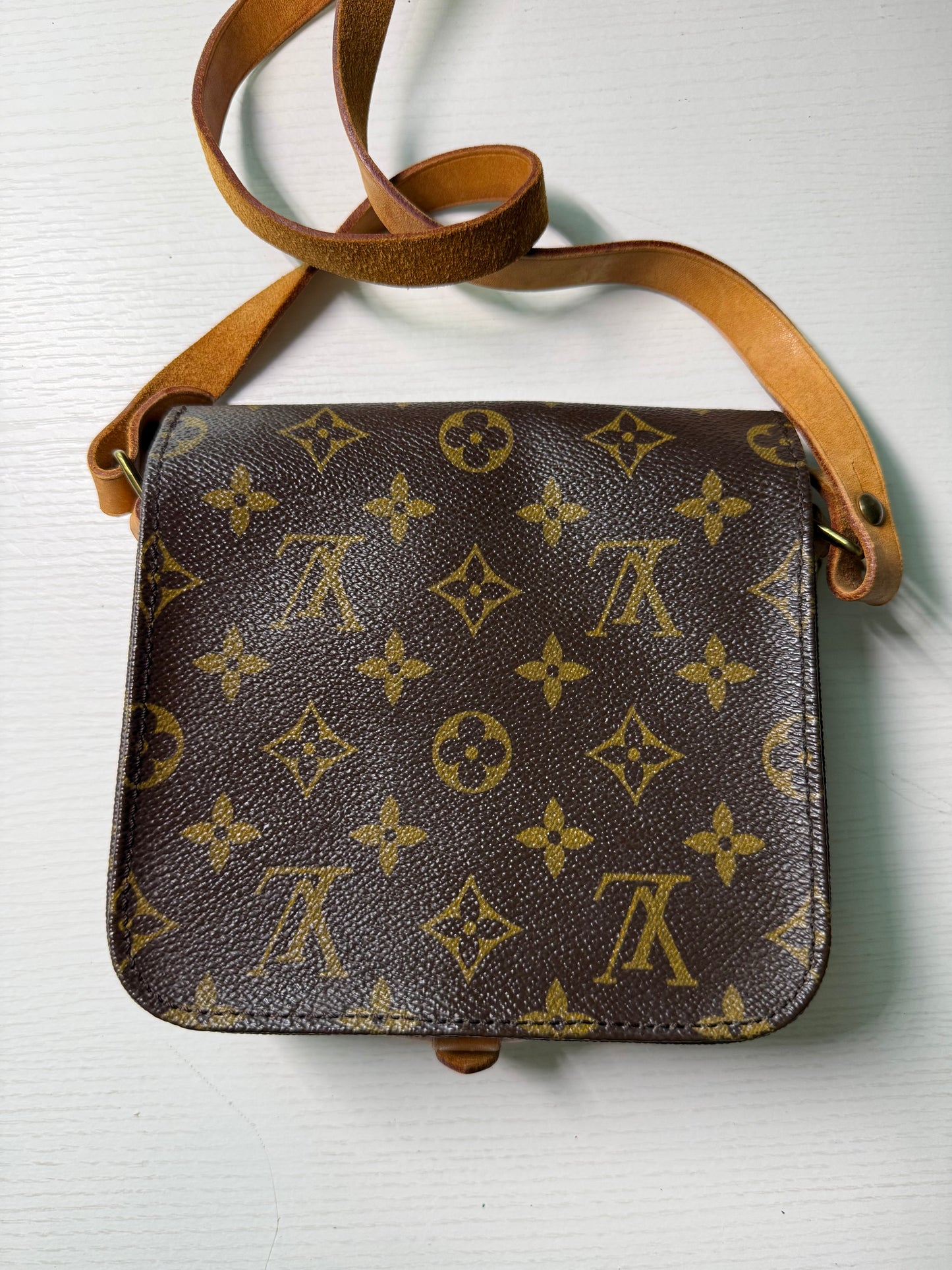 Pre-owned Louis Vuitton Cartouchiere PM Monogram Shoulder / Crossbody Bag