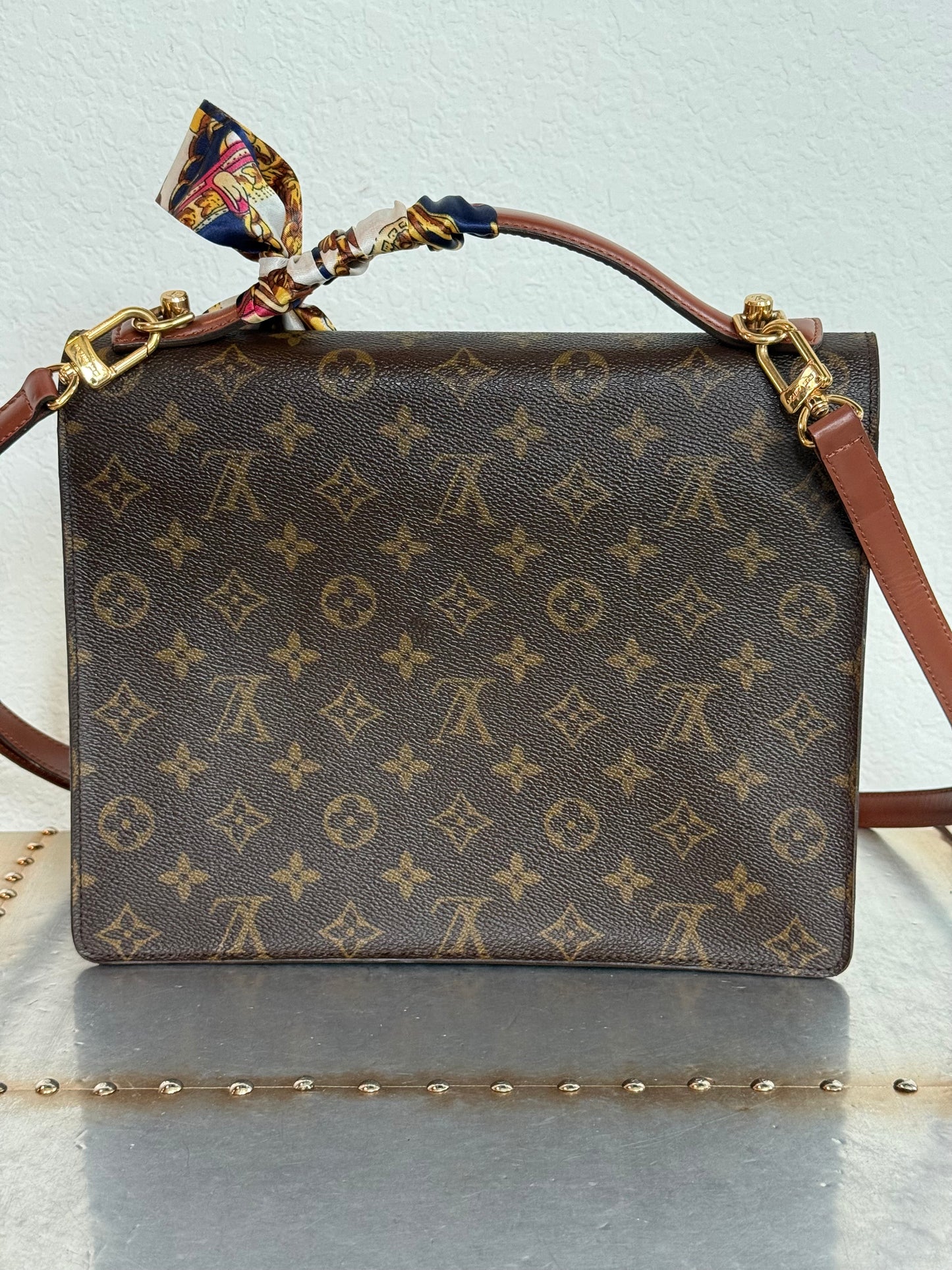 Pre-owned Authentic Louis Vuitton Monceau 28 Monogram Shoulder / Crossbody Bag