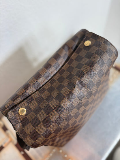 Pre-owned Authentic Louis Vuitton Naviglio Damier Ebene Crossbody Bag