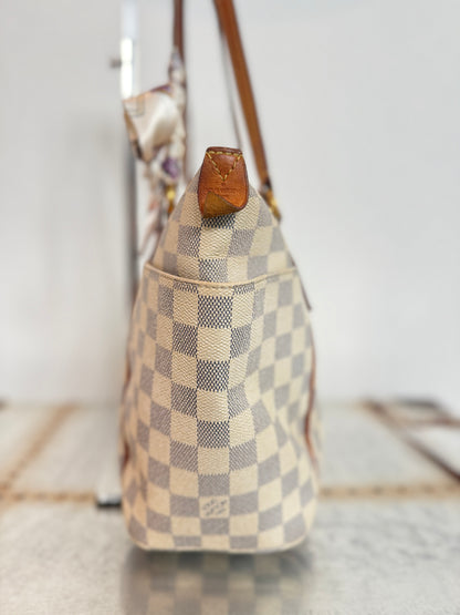 Pre-owned Authentic Louis Vuitton Totally PM Damier Azur Shoulder Bag