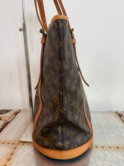 Pre-owned Authentic Louis Vuitton Bucket GM Monogram Shoulder Tote Bag