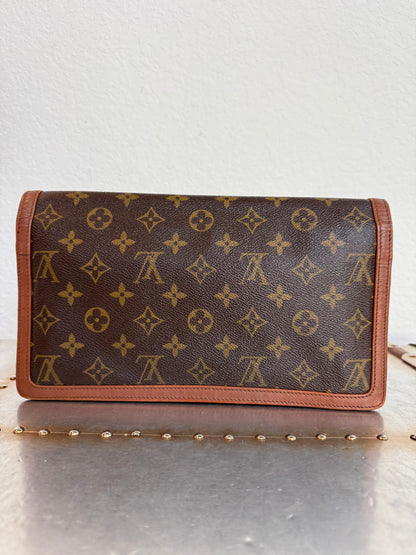 Pre-owned Authentic Louis Vuitton Monogram Dame Clutch Handbag