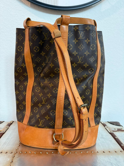 Pre-owned Authentic Louis Vuitton Randonnee GM Monogram Backpack
