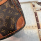 Pre-owned Authentic Louis Vuitton Danube Monogram Crossbody Bag