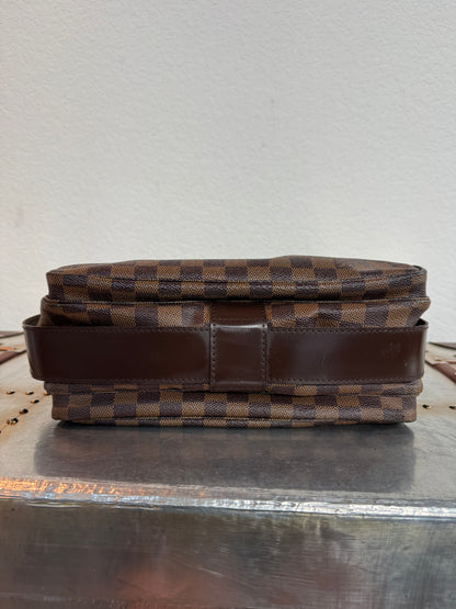 Pre-owned Authentic Louis Vuitton Naviglio Damier Ebene Crossbody Bag