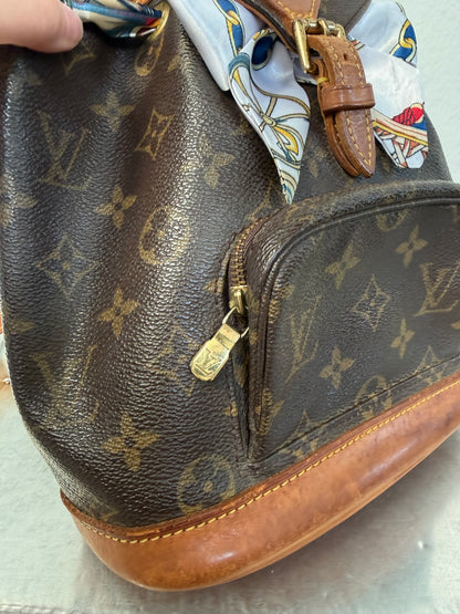 Pre-owned Authentic Louis Vuitton Montsouris Mini Monogram Backpack