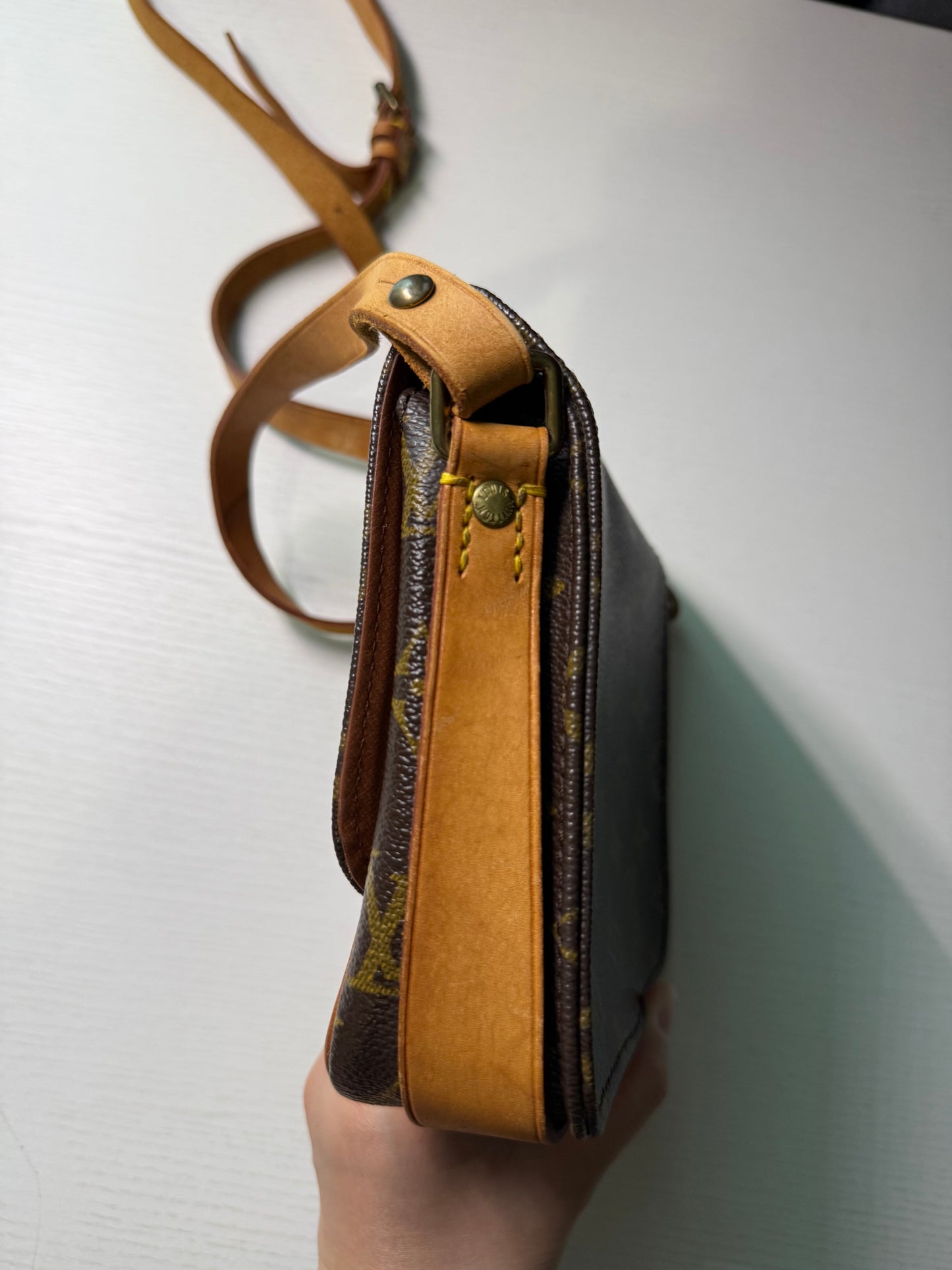 Pre-owned Louis Vuitton Cartouchiere PM Monogram Shoulder / Crossbody Bag