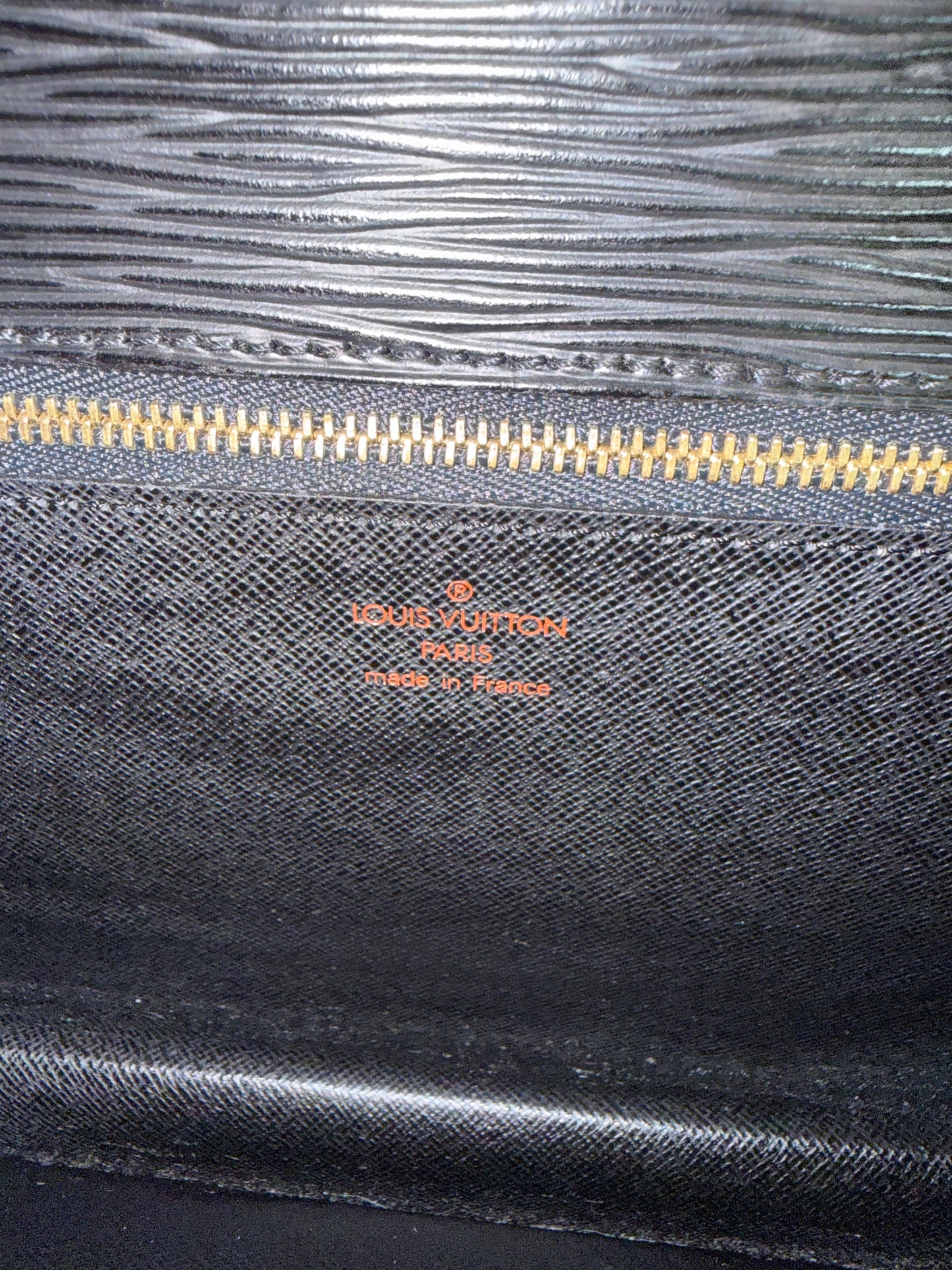 Pre-owned Authentic Louis Vuitton Sellier Dragonne Epi Black Clutch Bag