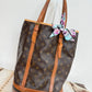 Pre-owned Authentic Louis Vuitton Bucket GM Monogram Shoulder Tote Bag