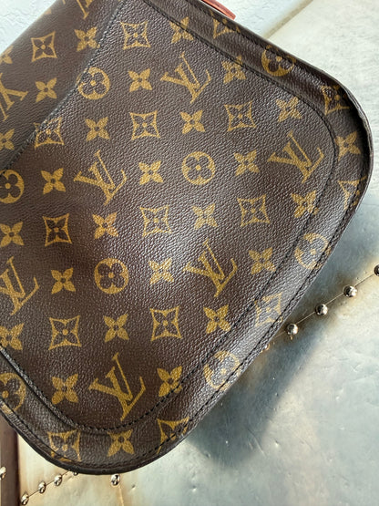 Pre-owned Authentic Louis Vuitton Saint Cloud GM Monogram Crossbody Bag