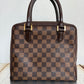 Pre-owned Authentic Louis Vuitton Brera Damier Ebene Handbag