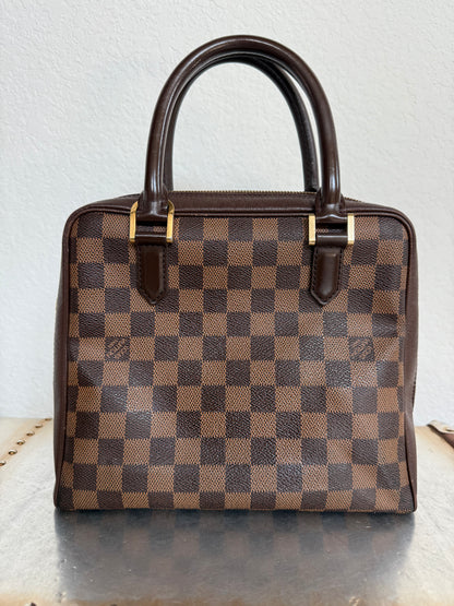 Pre-owned Authentic Louis Vuitton Brera Damier Ebene Handbag