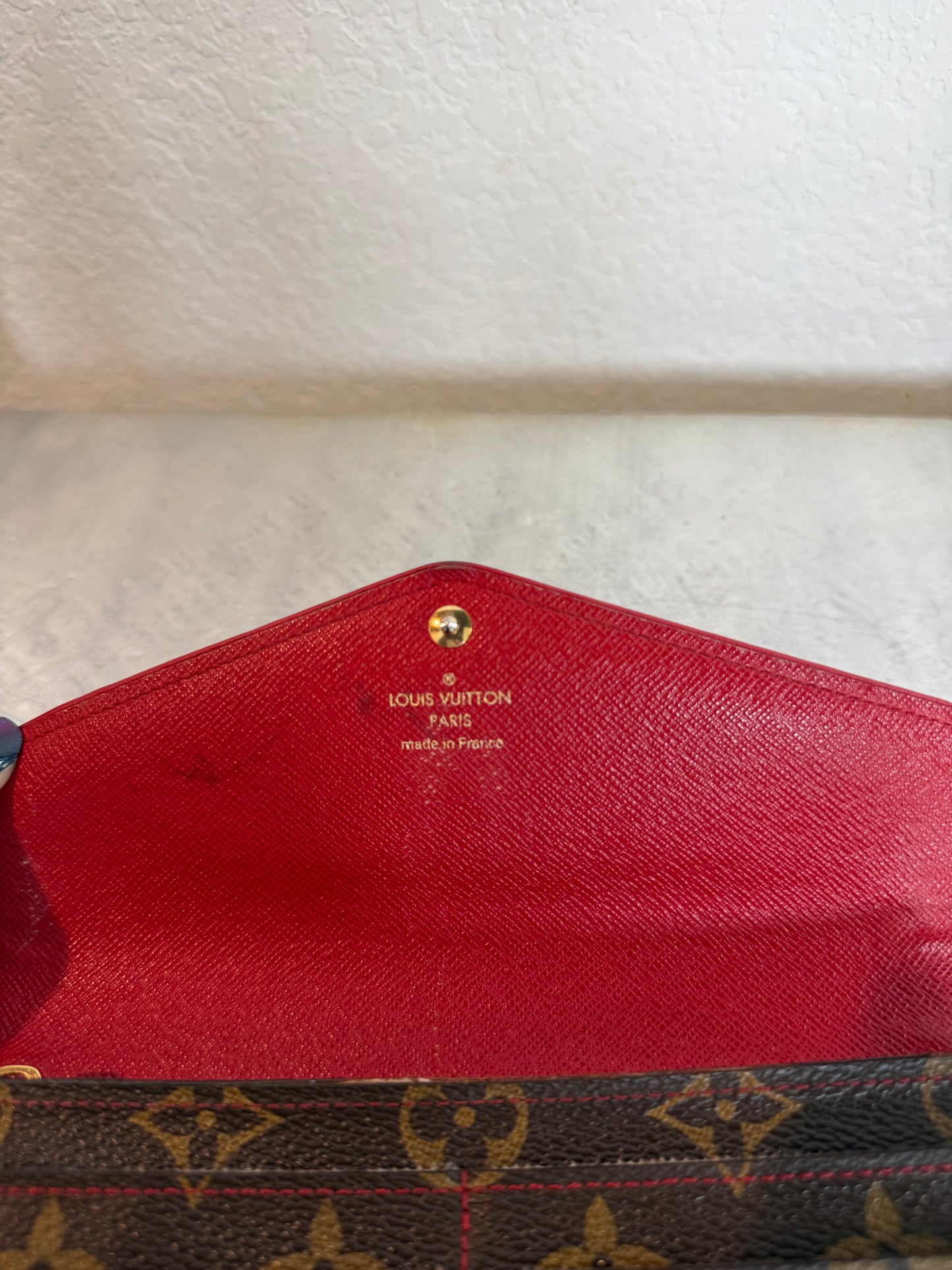 Pre-owned Authentic Louis Vuitton Monogram Sarah Retiro Long Wallet