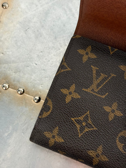 Pre-owned Authentic Louis Vuitton Porte Tresor Etui Papier Monogram Trifold Wallet