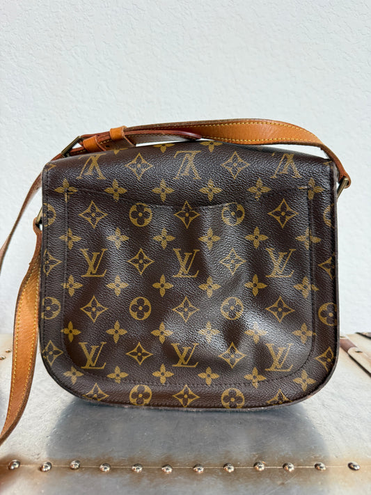 Pre-owned Authentic Louis Vuitton Saint Cloud GM Monogram Crossbody Bag