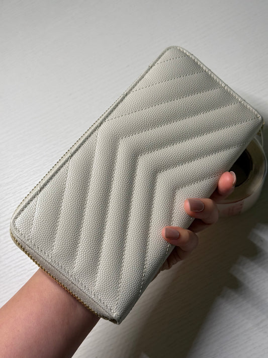 Saint Laurent YSL zip around wallet