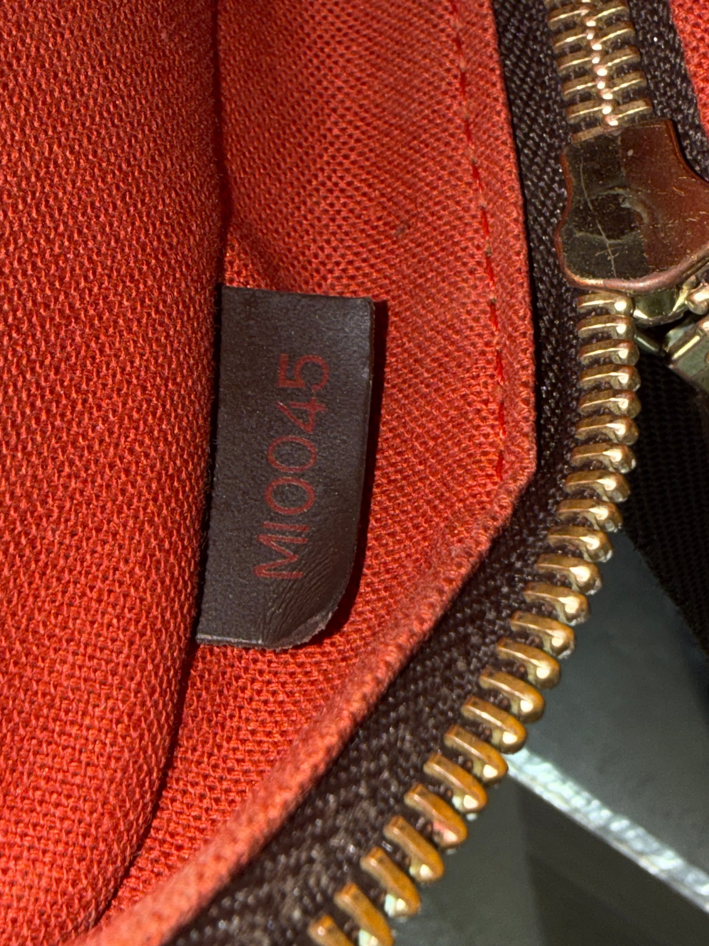 Pre-owned Authentic Louis Vuitton Olav PM  Damier Ebene Crossbody Bag