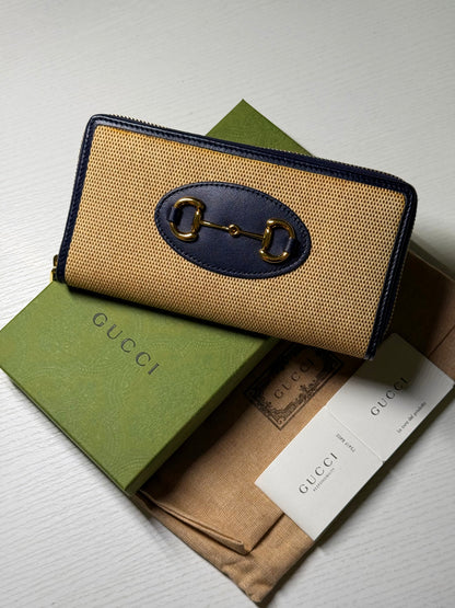 Gucci Horsebit 1955 Zip Around Wallet