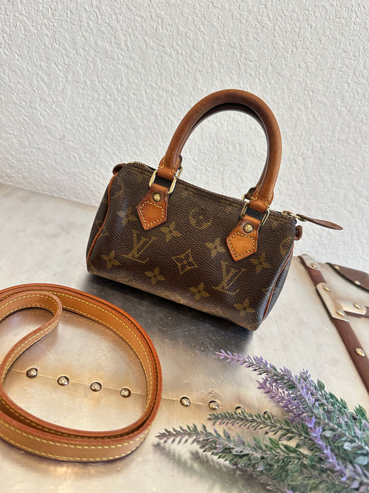 Pre-owned Authentic Louis Vuitton Mini Speedy Handbag