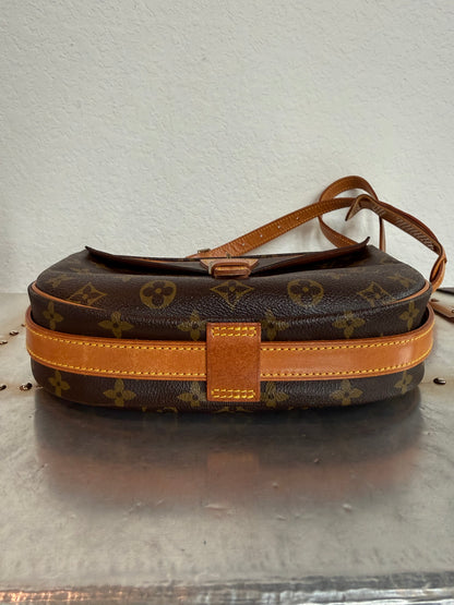Pre-owned Authentic Louis Vuitton Jeune Fille GM Monogram Crossbody Bag