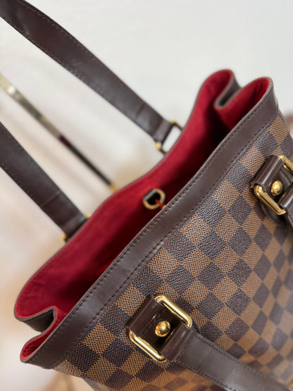 Pre-owned Louis Vuitton Hampstead MM Damier Ebene Tote / Shoulder Bag