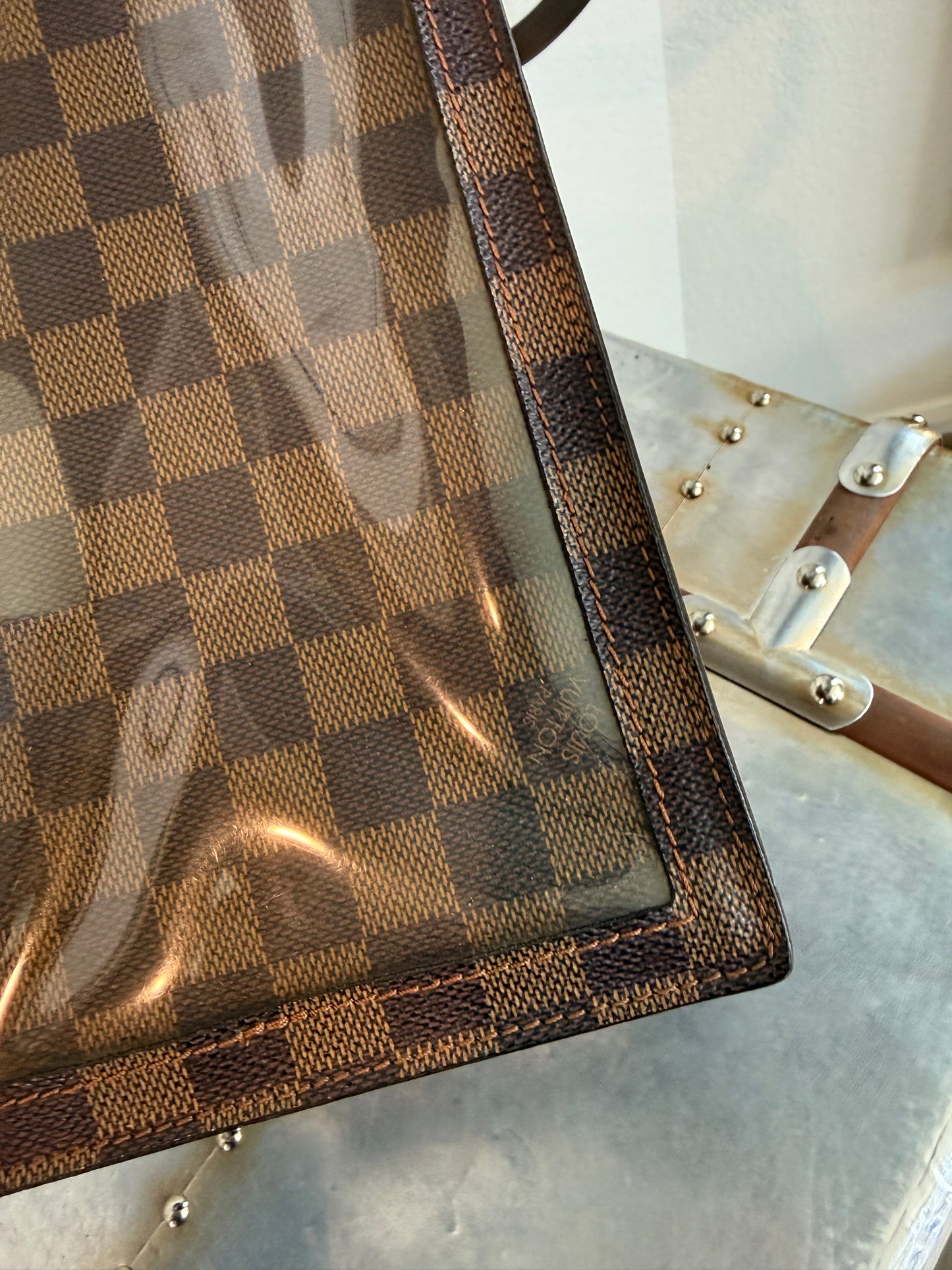 Pre-owned Louis Vuitton Portobello Damier Ebene Shoulder Bag