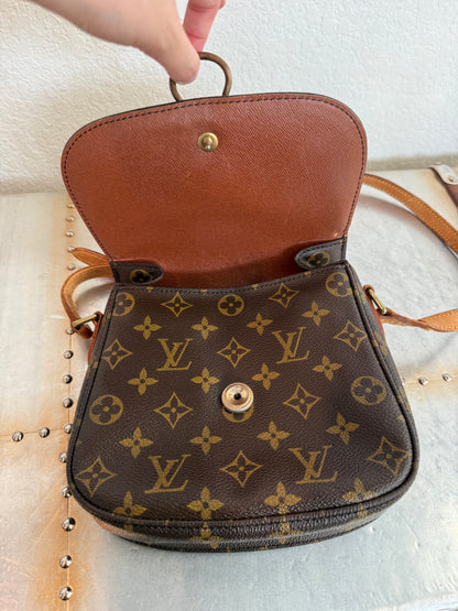 Pre-owned Authentic Louis Vuitton Saint Cloud MM Monogram Crossbody Bag