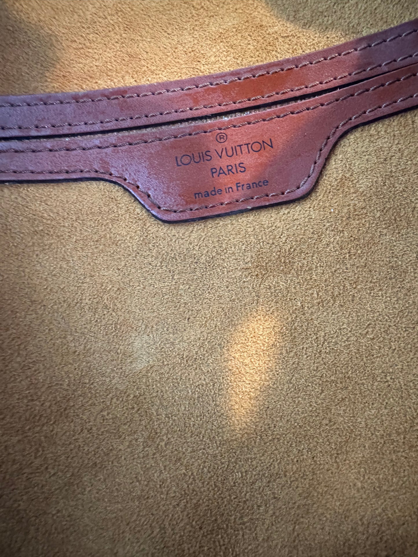 Pre-owned Authentic Louis Vuitton Mabillon Epi Brown Backpack