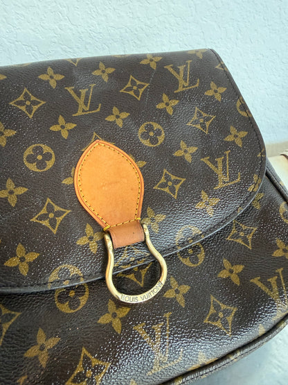 Pre-owned Authentic Louis Vuitton Saint Cloud GM Monogram Crossbody Bag