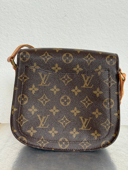 Pre-owned Authentic Louis Vuitton Saint Cloud MM Monogram Crossbody Bag