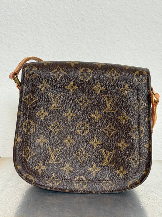 Pre-owned Authentic Louis Vuitton Saint Cloud MM Monogram Crossbody Bag