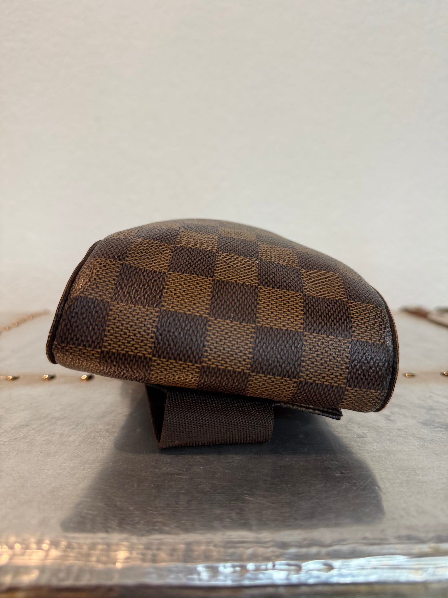 Pre-owned Authentic Louis Vuitton Damier Ebene Geronimos Body Bag