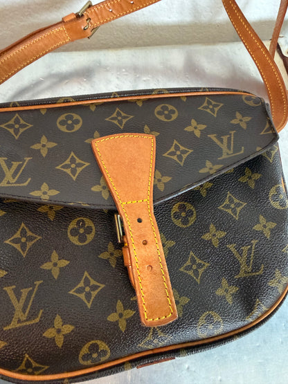 Pre-owned Authentic Louis Vuitton Jeune Fille GM Monogram Crossbody Bag