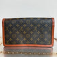 Pre-owned Authentic Louis Vuitton Monogram Dame Clutch Handbag