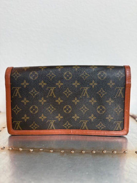 Pre-owned Authentic Louis Vuitton Monogram Dame Clutch Handbag