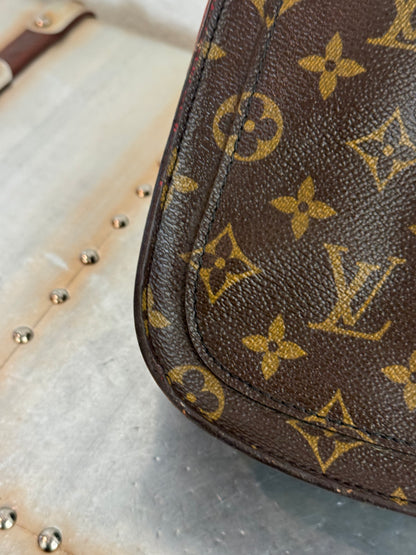 Pre-owned Authentic Louis Vuitton Saint Cloud MM Monogram Crossbody Bag