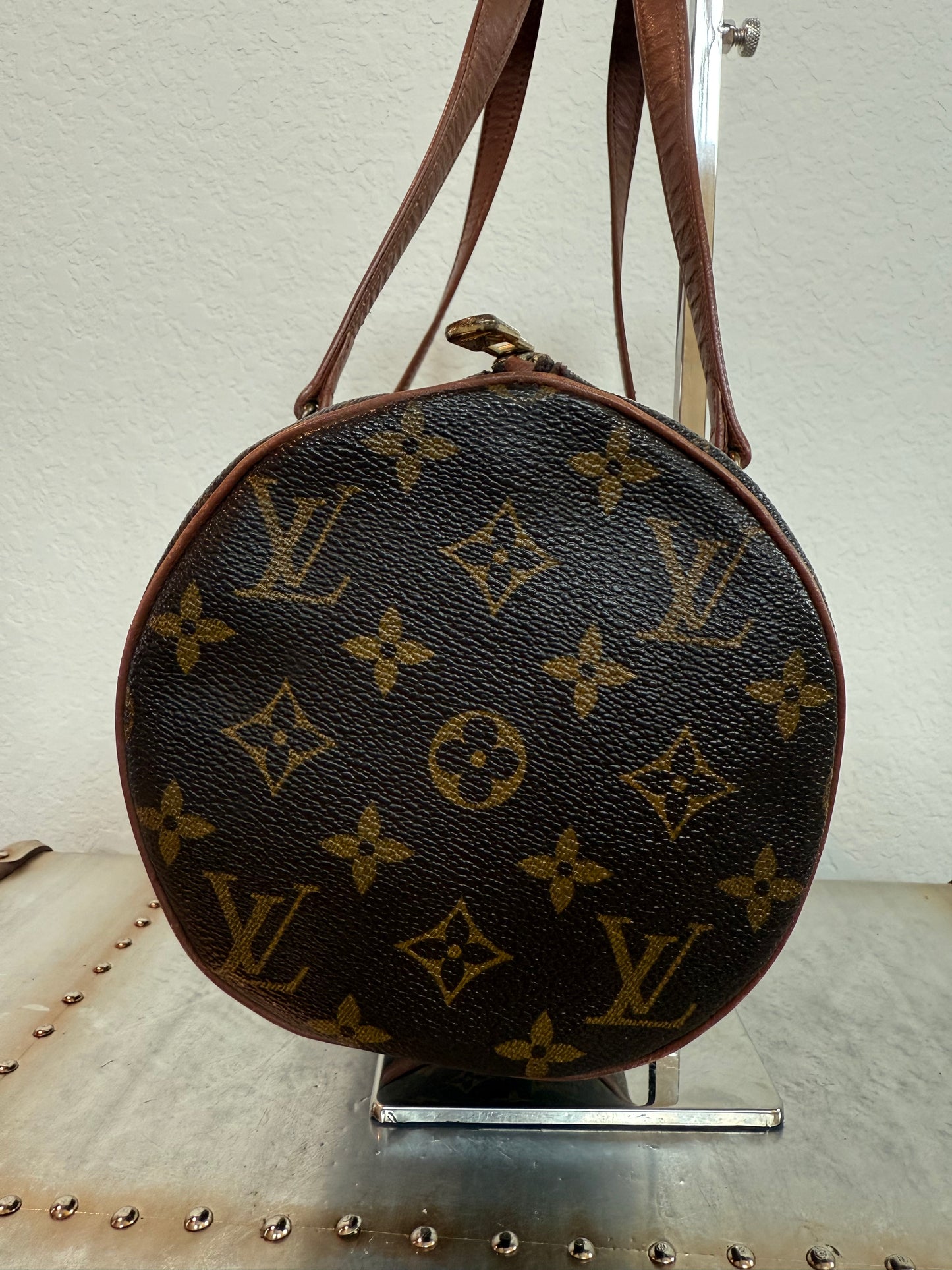 Pre-owned Vintage Authentic Louis Vuitton Papillon 30 Monogram Handbag