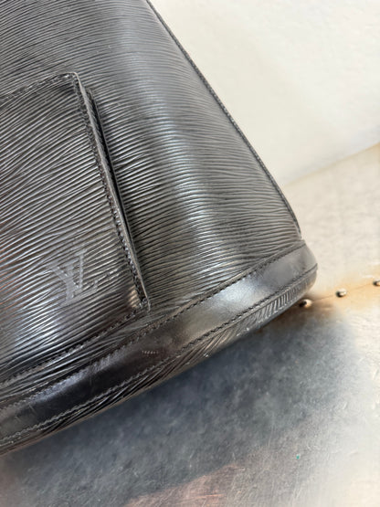 Pre-owned Authentic Louis Vuitton Gobelins Epi Black Backpack