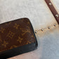 Pre-owned Authentic Louis Vuitton Macassar Vertical Zippy Monogram Wallet