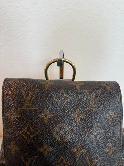 Pre-owned Authentic Louis Vuitton Montsouris MM Monogram Backpack