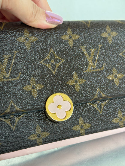 Pre-owned Authentic Louis Vuitton Flore Monogram Long Wallet