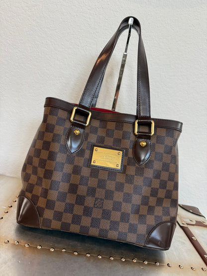 Pre-owned Louis Vuitton Hampstead MM Damier Ebene Tote / Shoulder Bag