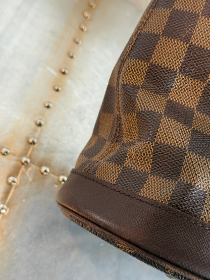 Pre-owned Authentic Louis Vuitton Bucket Damier Ebene Shoulder Bag