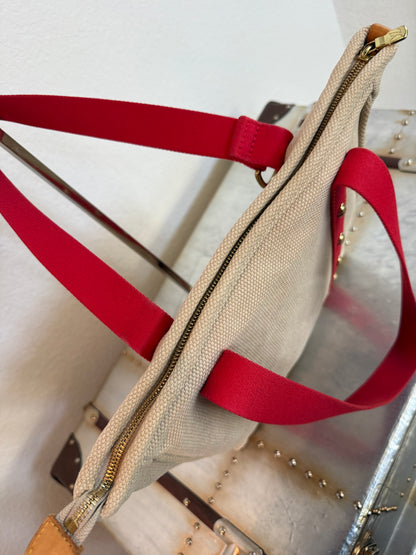Pre-owned Louis Vuitton Antigua Cabas MM Canvas Shoulder Tote Bag