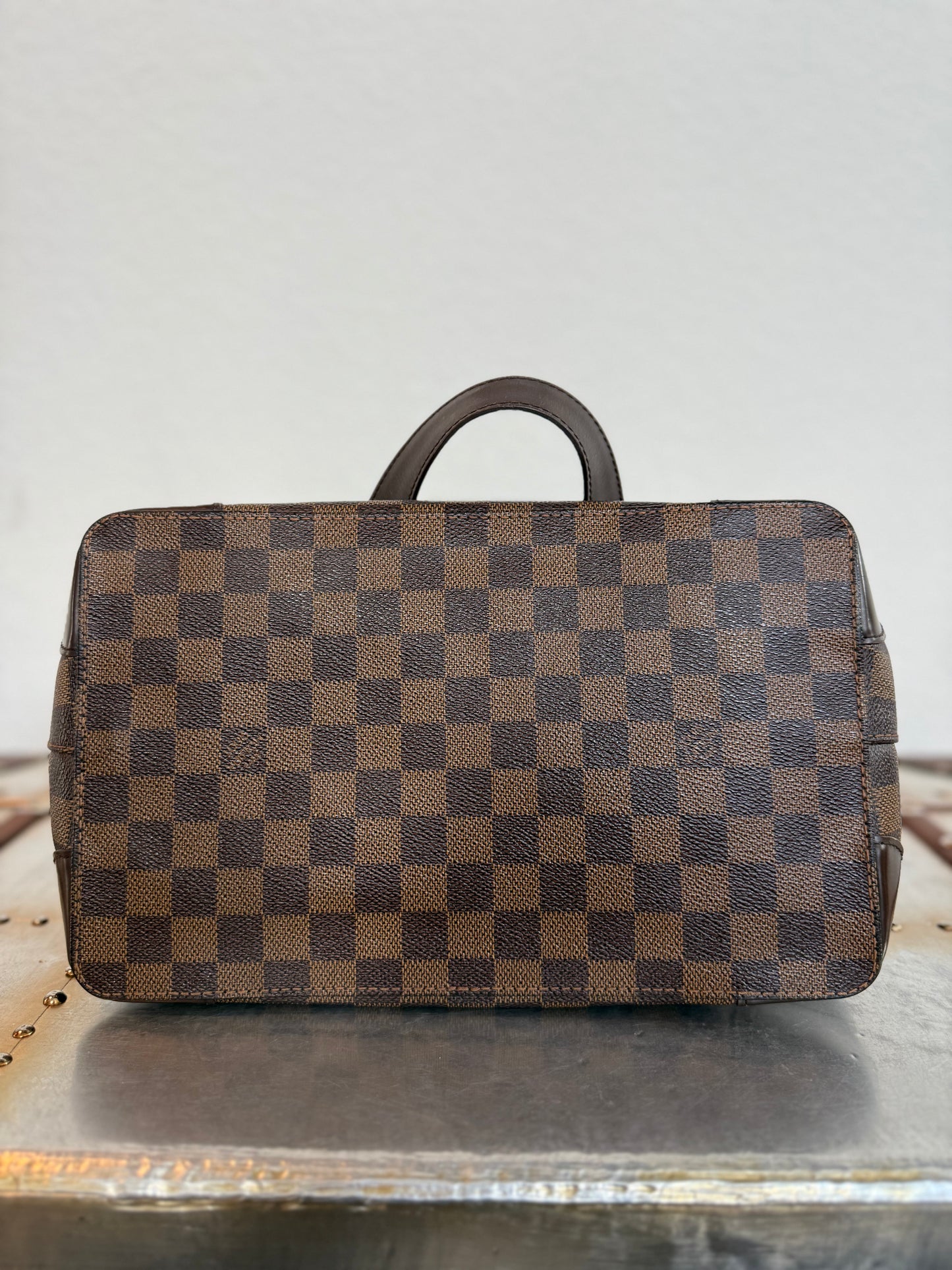 Pre-owned Louis Vuitton Hampstead MM Damier Ebene Tote / Shoulder Bag